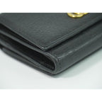 Gucci Petit Marmont Trifold Wallet Compact Leather Black — view 6