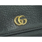 Gucci Petit Marmont Trifold Wallet Compact Leather Black — view 7