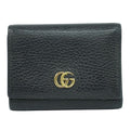 Gucci Petit Marmont Trifold Wallet Compact Leather Black
