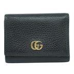 Gucci Petit Marmont Trifold Wallet Compact Leather Black