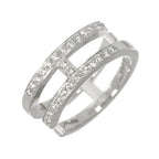Hermes Arianne Che D'ancre 48 Ring Diamond 18k WG White Gold