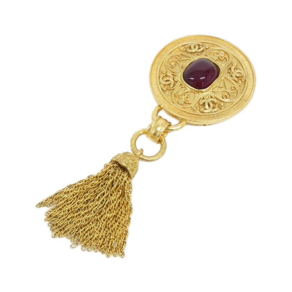 Chanel Vintage Brooch Red