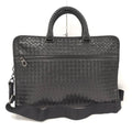 Bottega Veneta 2-Way Shoulder Bag Business Intrecciato Leather Black