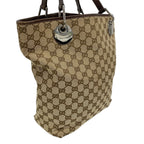 Gucci Tote GG Canvas Brown Silver — view 2