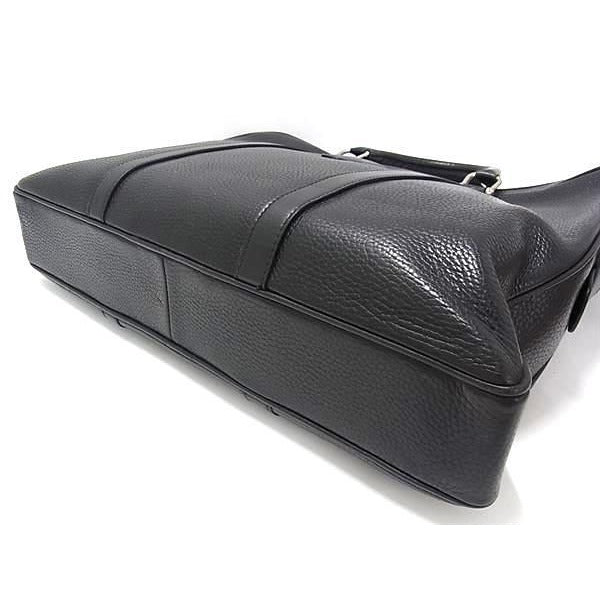 Celine Business Bag Macadam Briefcase Black Leather Vintage M09 Silver — view 3