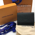 Louis Vuitton Monogram Wallet Taurillon Portefeuille Pilot Black