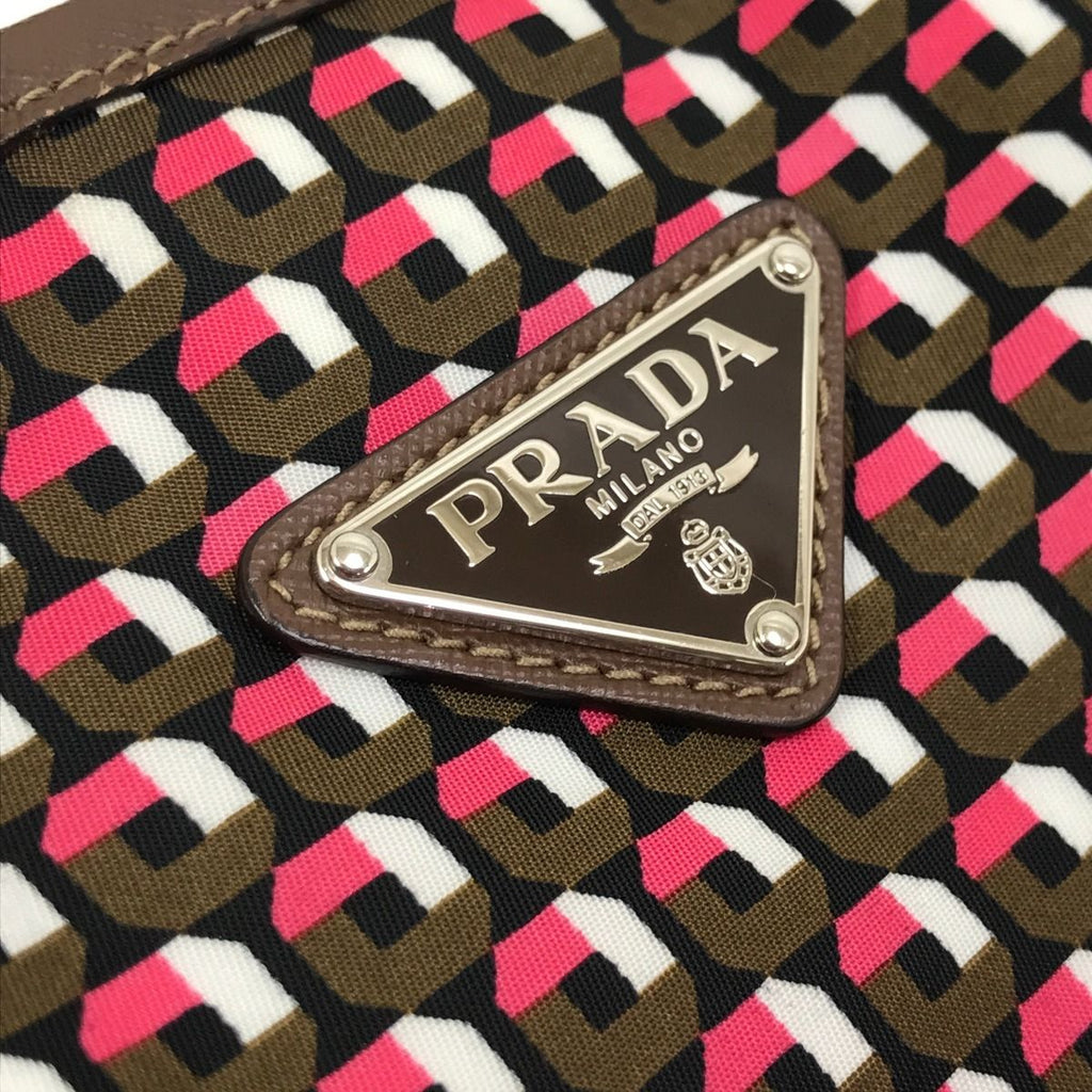 Prada Tote Bag Miss Ing Shoulder Strap Signs of Use Nylon B4001 T Red — view 6