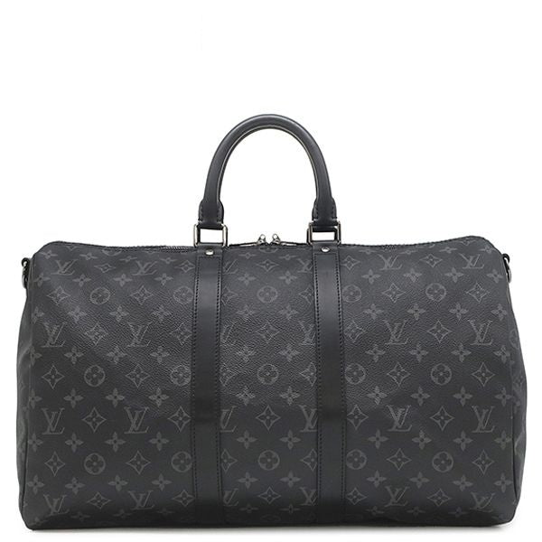 Louis Vuitton Boston Bag Keepall Bandouliere 45 Monogram Eclipse Gunmetal
