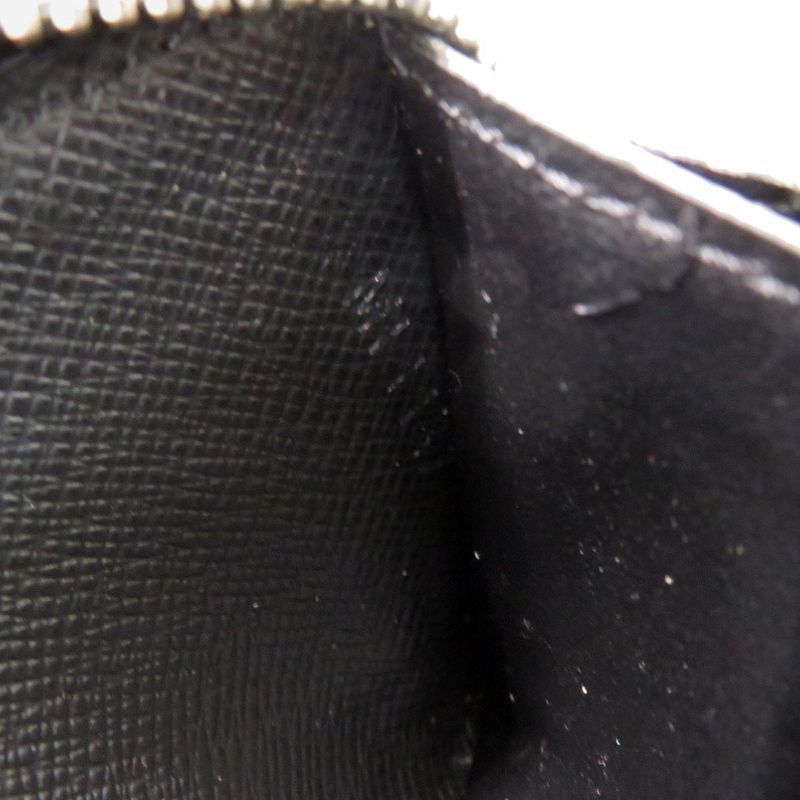 Louis Vuitton Zippy Coin Purse Taiga Leather Black Case Wallet — view 6