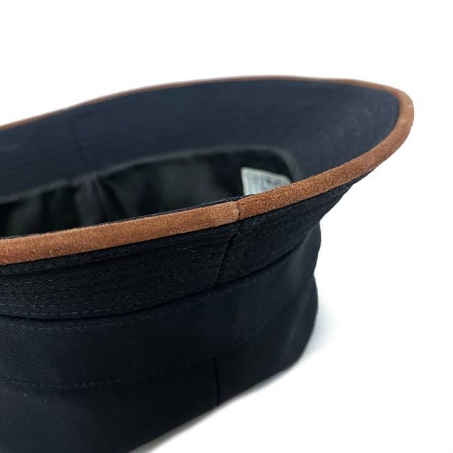 Hermes Bucket Hat Black Brown Buckeye Size 57 — view 8