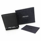 Prada Card Case 2 Mo004 Leather Black Nero Simple Logo Men — view 8