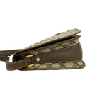 Gucci Vintage GG Logo Leather Shoulder Bag Pochette Crossbody Brown — view 5