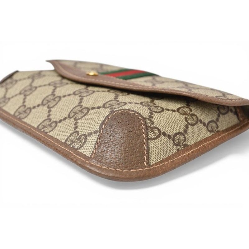 Gucci Pouch Vintage GG Plus Sherry Line Beige Brown — view 4
