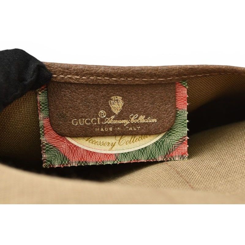 Gucci Pouch Vintage GG Plus Sherry Line Beige Brown — view 7