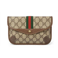 Gucci Pouch Vintage GG Plus Sherry Line Beige Brown