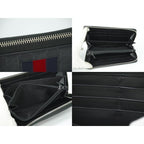Gucci New Web Sherry Line GG Supreme Round Zipper Long Wallet Gray — view 8