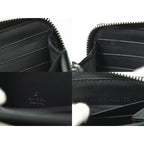Gucci New Web Sherry Line GG Supreme Round Zipper Long Wallet Gray — view 9