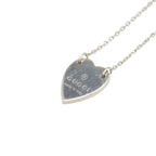 Gucci Heart Pendant Necklace SV 925 Silver — view 2