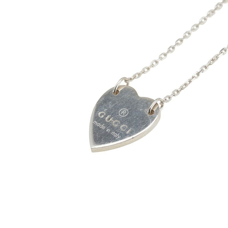 Gucci Heart Pendant Necklace SV 925 Silver — view 2