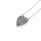 Gucci Heart Pendant Necklace SV 925 Silver