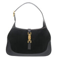 Gucci Jackie 001 Shoulder Bag Suede Leather Black