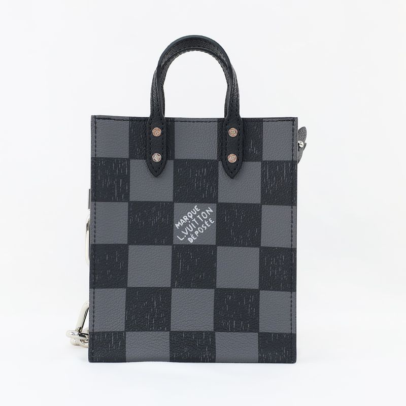 Louis Vuitton Sac Plat XS Damier Checkerboard Black — view 3