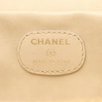 Chanel Handbag CC Logo Yellow Leather Side — view 4
