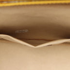 Chanel Handbag CC Logo Yellow Leather Side — view 6