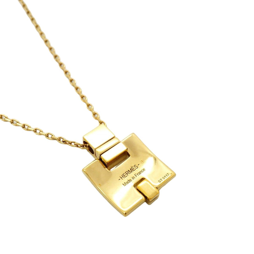Hermes Necklace Irene Gold Plated Ivory — view 2