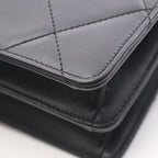 Chanel Shoulder Bag Quilted Black Lambskin — view 7