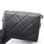 Chanel Shoulder Bag Quilted Black Lambskin — view 9