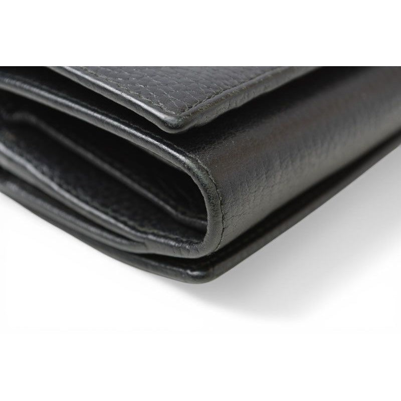 Gucci Mini Wallet Trifold Fold Petite Marmont Petit Black — view 5