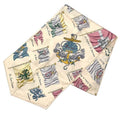 Hermes Silk Maxi Twill Pavois Flag Pattern Long Scarf Cream Beige