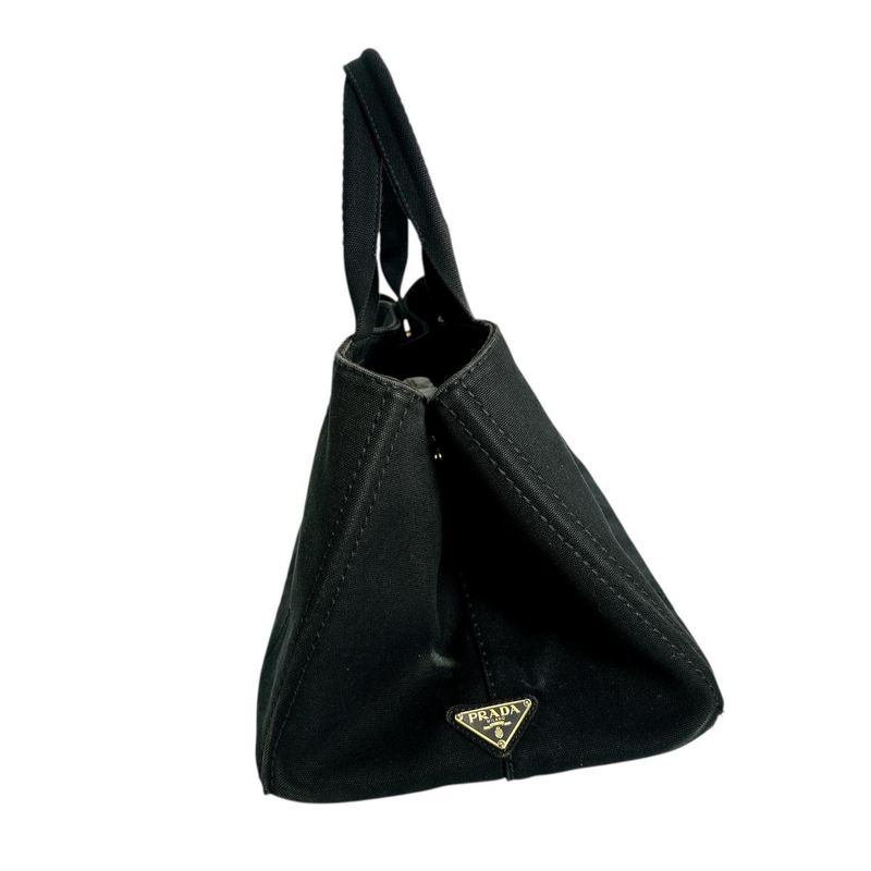 Prada Large Canapa GM Tote Bag Black — view 5