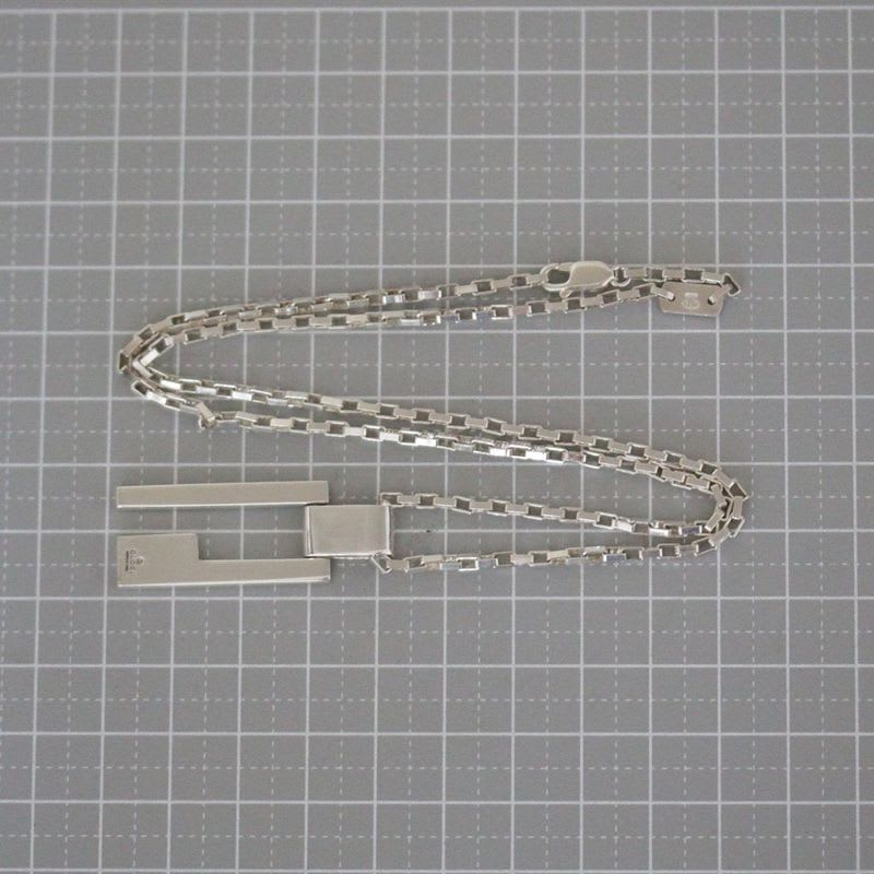 Gucci G Logo Necklace 49 cm Silver 925 E1034 — view 8