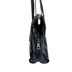 Prada Tote Bag Logo Shape Pressed Black — view 3