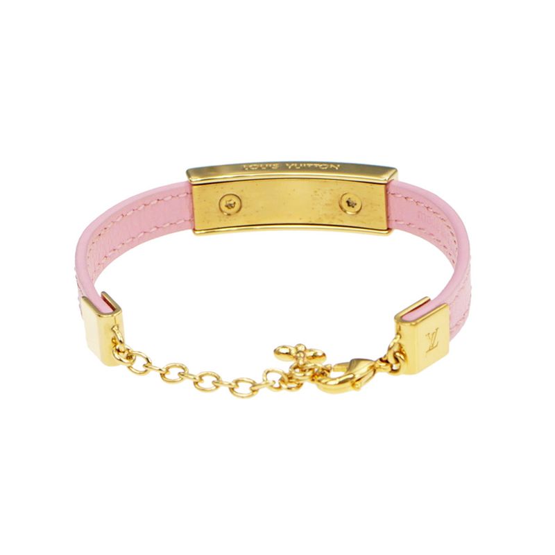 Louis Vuitton Bracelet Nanogram Enamel M8803 Z Pink Gdhardware Accessorie — view 3
