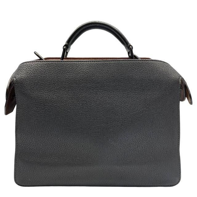 Fendi 7 Va530 Peekaboo Icyou Small 2-Way Shoulder Bag Calf Leather Gray — view 2