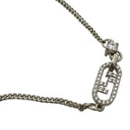 Fendi 8 Ah428 Bracelet O'lock Bangle Accessories Crystal Metal Silver — view 6
