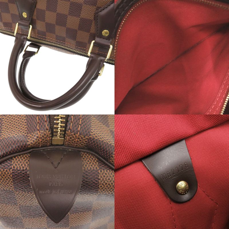 Louis Vuitton Speedy 30 Damier Ebene Brown Handbag 0029 — view 6