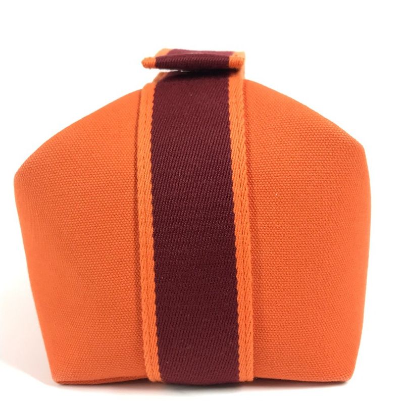 Hermes Handbag Brid A Black PM Canvas Orange — view 4