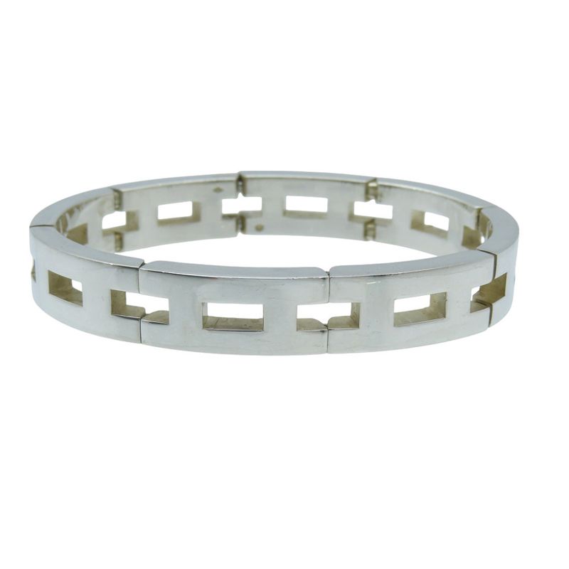 Hermes Vintage H Motif Silver 925 Bracelet Bangle Accessory 0912 — view 6
