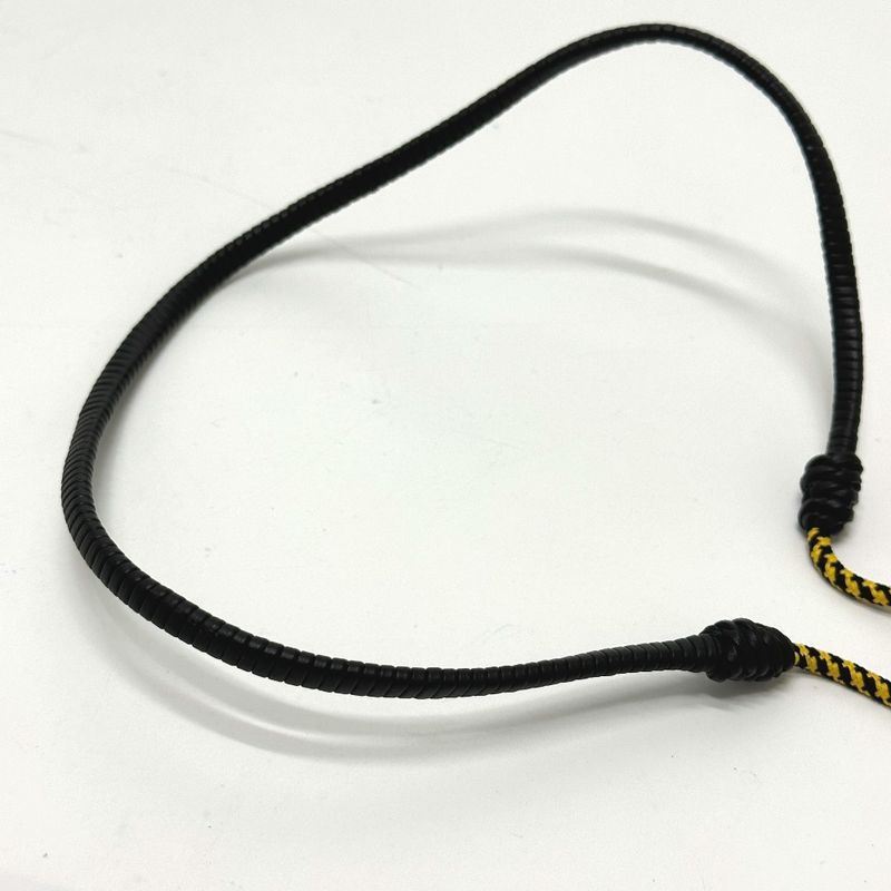 Fendi Necklace FF Vertigo Leather Black — view 6