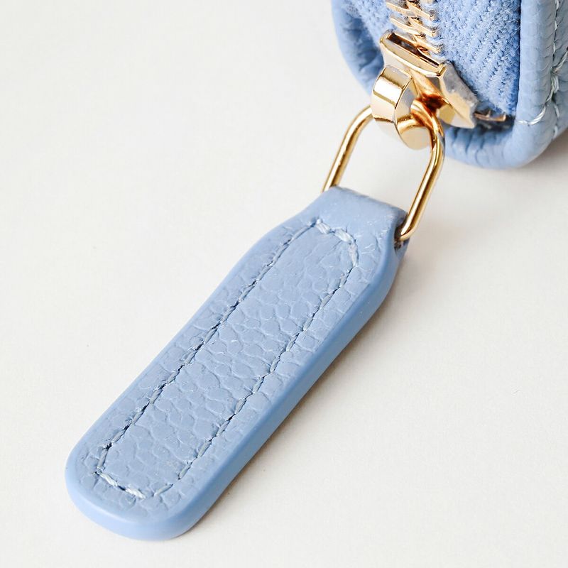 Chanel Coin Case Classic Zip Purse Light Blue — view 8