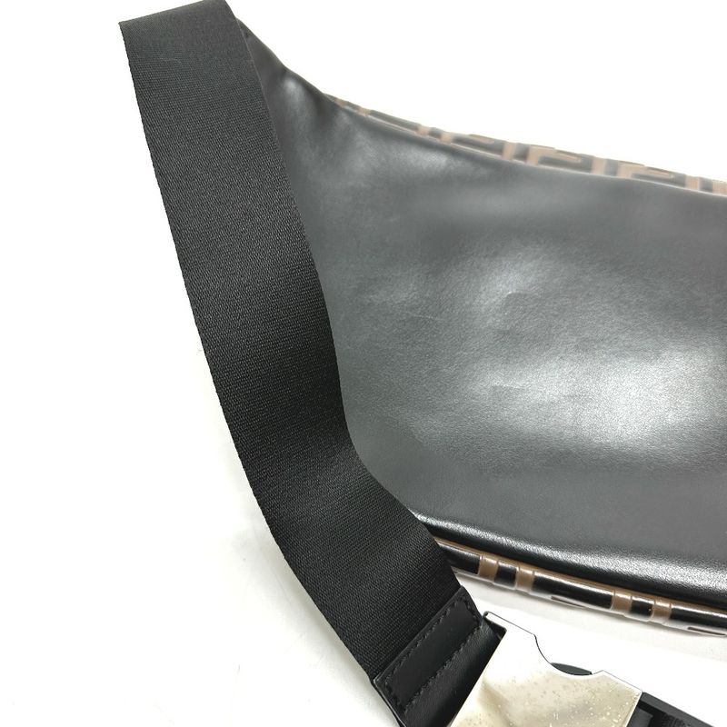 Fendi Body Bag Zucca 7 Va434 Leather Brown — view 6