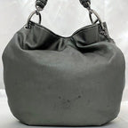Loewe Tote Bag Metallic Gray Anagram Leather — view 5