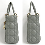Dior Lady My ABCDior Small String Gray Lamb Cannage — view 4