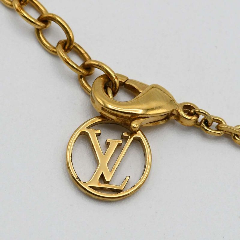 Louis Vuitton Necklace Gold Color And Silver Combination — view 5