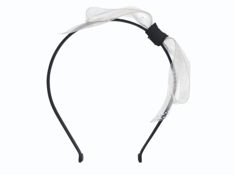 Chanel Headband CC Logo Clear Black — view 2