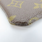 Louis Vuitton Coin Case Pochette Cles Monogram Brown Gold Hardware Pouch — view 5